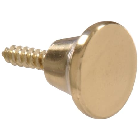 Ornatus Outdoors Carded - Mini Knobs, Brass Plated - 0.5 in. OR3993116